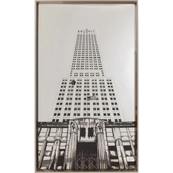 Framed Picture Empire State Mirror 77x130cm