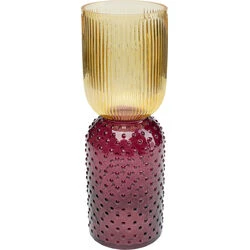 Vase Marvelous Duo Yellow Purple 38cm