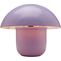 Table Lamp Mushroom Matt Purple 27cm