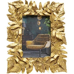 Picture Frame Gold Leaves 10x15cm