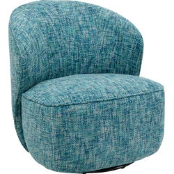 Swivel Armchair Ellie Light Blue