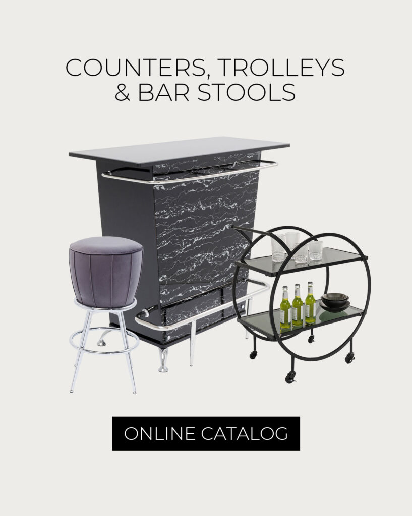Bar Counters, Bar Trolleys and Bar Stools Catalog