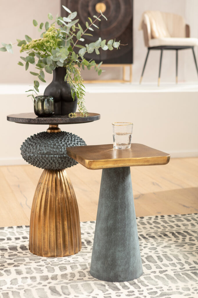 Boho style coffee and side tables